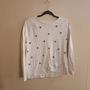Loft Long Sleeve Polka Dot Tee